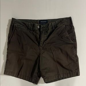 American Eagle Outfitters Brown Flat Front Shorts Slim 34 Waist